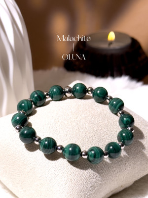 Bracelet Mia - Malachite 6/8mm_Bracelets Mia_OLUNA_