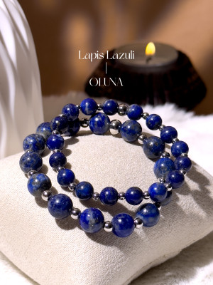 Bracelet Mia - Lapis Lazuli 6/8mm_Bracelets Mia_OLUNA_