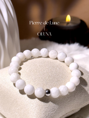 Bracelet Victoria - Pierre de Lune 6/8mm_Bracelets Victoria_OLUNA_