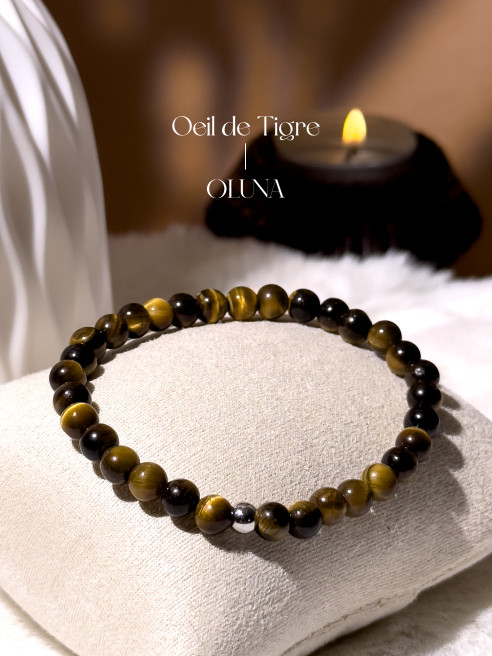 Bracelet Oeil de Tigre Victoria - Pierre de confiance