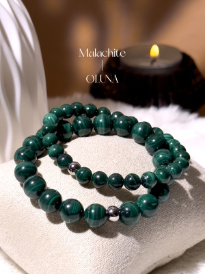 Bracelet Victoria - Malachite 6/8mm_Bracelets Victoria_OLUNA_