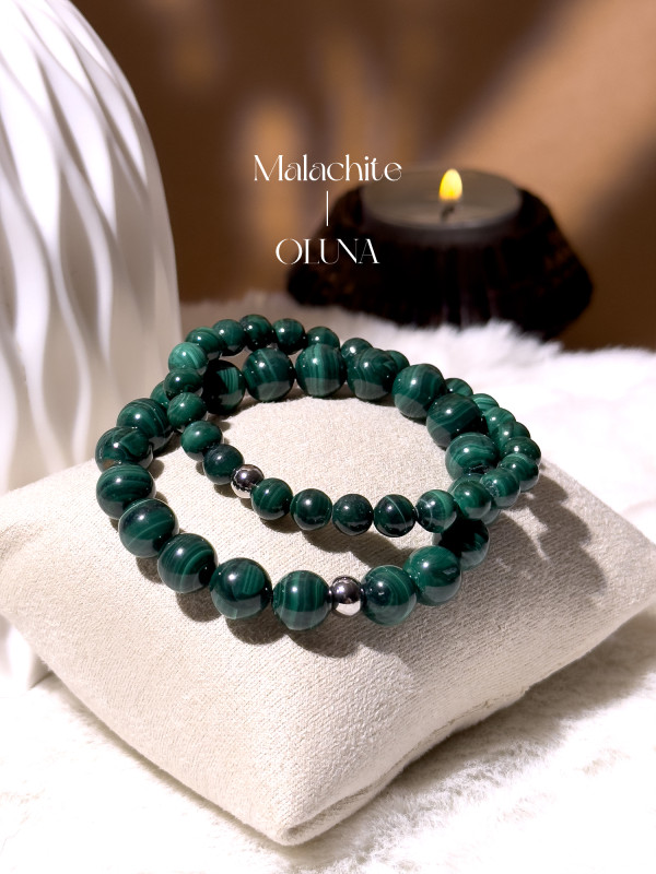 Bracelet Victoria - Malachite 6/8mm_Bracelets Victoria_OLUNA_