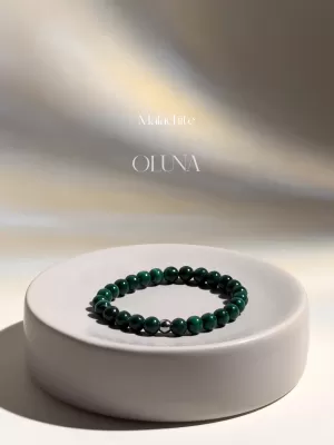 Bracelet Victoria - Malachite 6/8mm