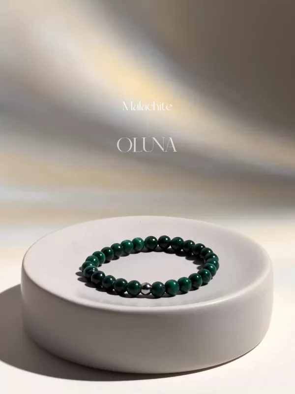 OLUNA|Bracelet Victoria - Malachite 6/8mm|Bracelets collection Victoria by OLUNA