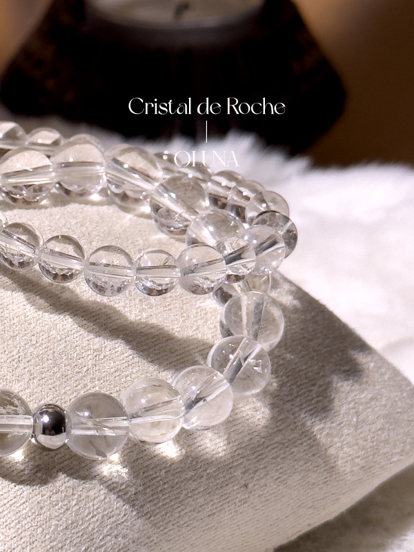 Bracelet Victoria - Cristal de Roche 6/8mm_Bracelets Victoria_OLUNA_