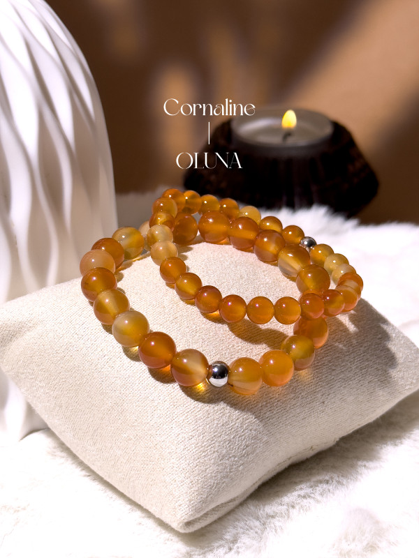 Bracelet Victoria - Cornaline 6/8mm_Bracelets Victoria_OLUNA_