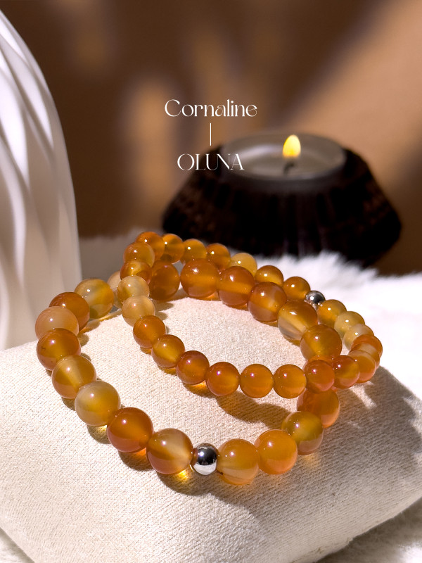 Bracelet Victoria - Cornaline 6/8mm_Bracelets Victoria_OLUNA_