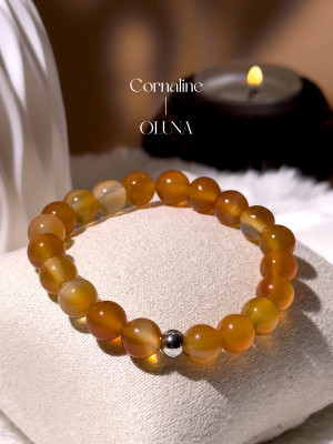 Bracelet Victoria - Cornaline 6/8mm_Bracelets Victoria_OLUNA_