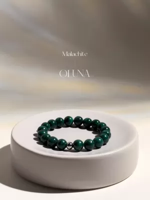 Bracelet Victoria - Malachite 6/8mm