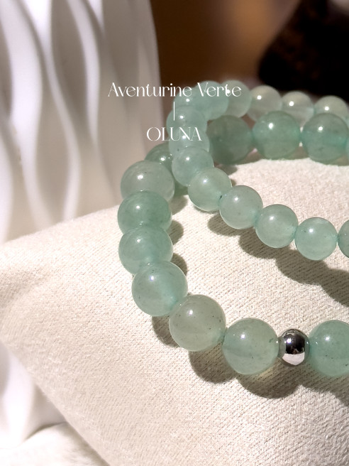 Bracelet Aventurine Verte Victoria - Pierre de chance