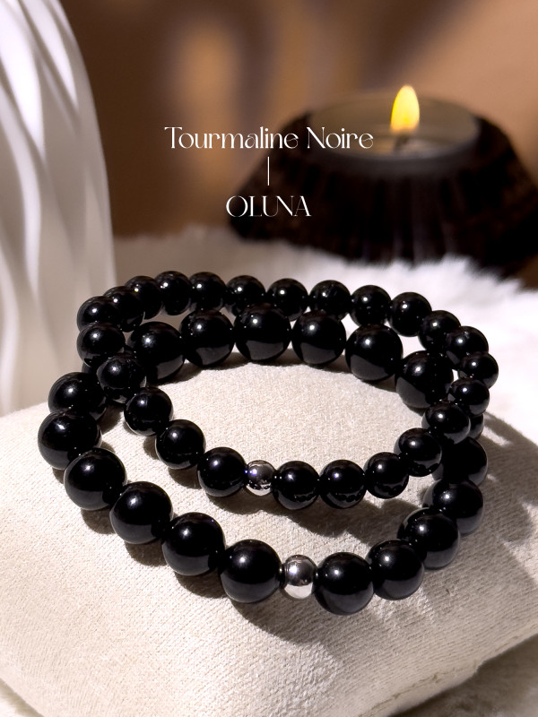 Bracelet Victoria - Tourmaline Noire 6/8mm_Bracelets Victoria_OLUNA_