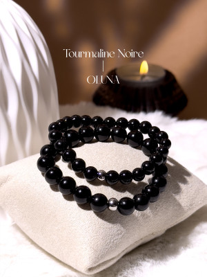 Bracelet Victoria - Tourmaline Noire 6/8mm_Bracelets Victoria_OLUNA_