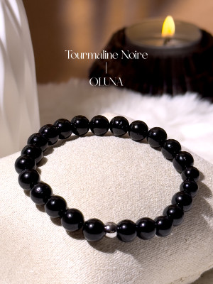 Bracelet Victoria - Tourmaline Noire 6/8mm_Bracelets Victoria_OLUNA_