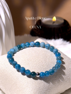 Bracelet Victoria - Apatite Bleue 6/8mm_Bracelets Victoria_OLUNA_