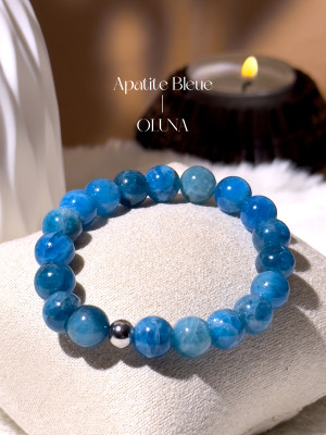 Bracelet Victoria - Apatite Bleue 6/8mm_Bracelets Victoria_OLUNA_