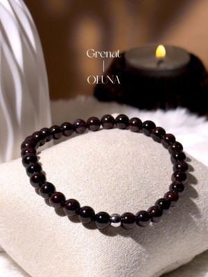 Bracelet Victoria - Grenat 6/8mm_Bracelets Victoria_OLUNA_