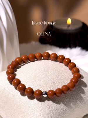 Bracelet Victoria - Jaspe Rouge 6/8mm_Bracelets Victoria_OLUNA_