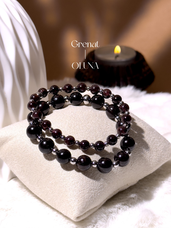 Bracelet Mia - Grenat 6/8mm_Bracelets Mia_OLUNA_