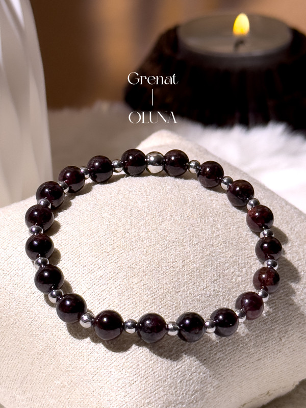 Bracelet Mia - Grenat 6/8mm_Bracelets Mia_OLUNA_