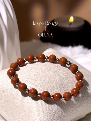 Bracelet Mia - Jaspe Rouge 6/8mm_Bracelets Mia_OLUNA_