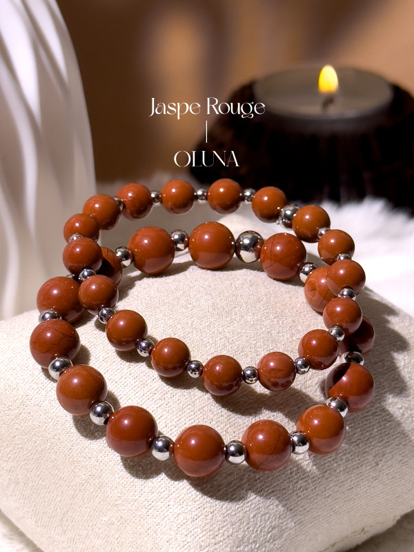 Bracelet Mia - Jaspe Rouge 6/8mm_Bracelets Mia_OLUNA_