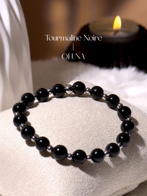 Bracelet Mia - Tourmaline Noire 6/8mm_Bracelets Mia_OLUNA_