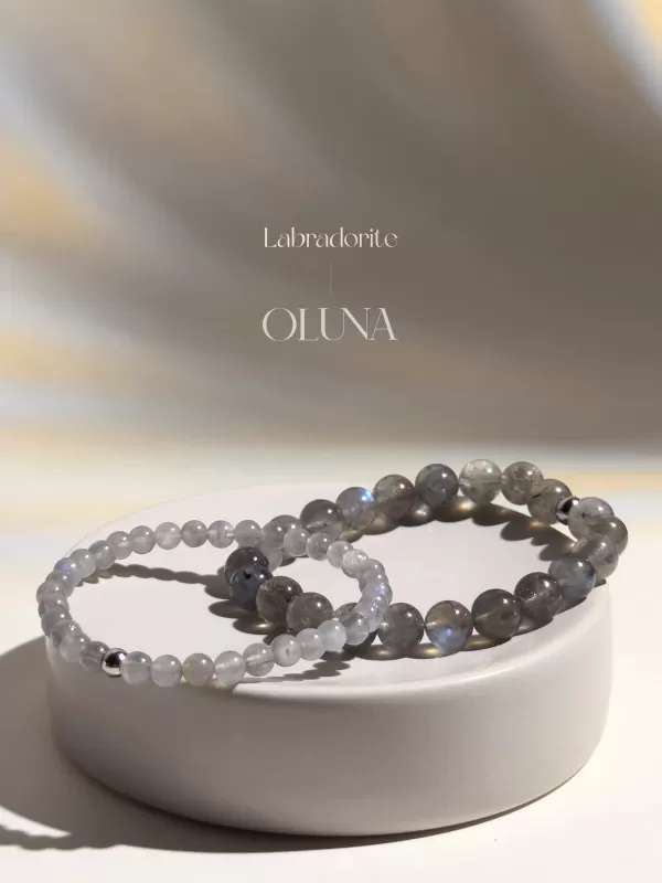 OLUNA|Bracelet Victoria - Labradorite 6/8mm|Bracelets collection Victoria by OLUNA