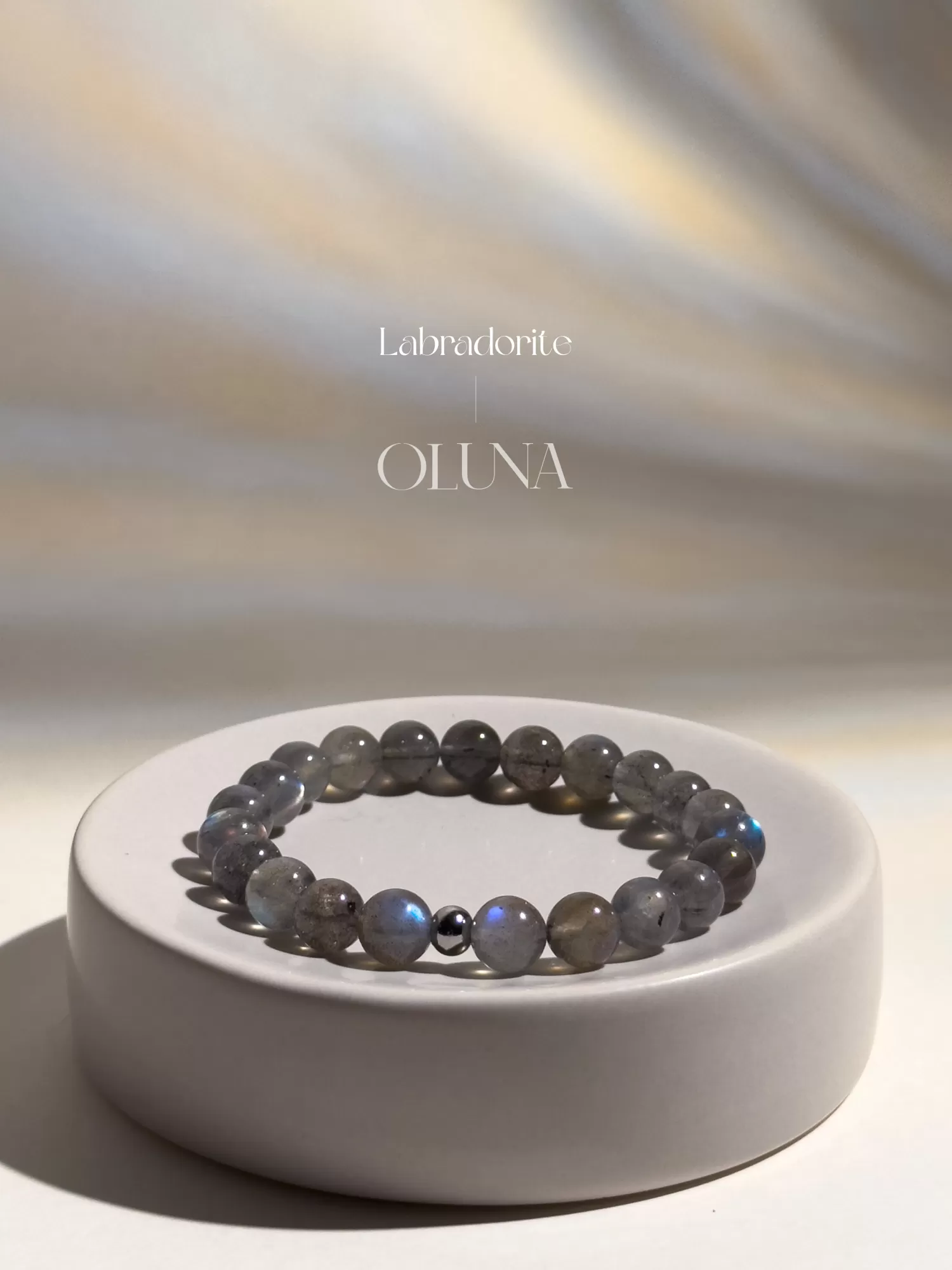 OLUNA|Bracelet Victoria - Labradorite 6/8mm|Bracelets collection Victoria by OLUNA