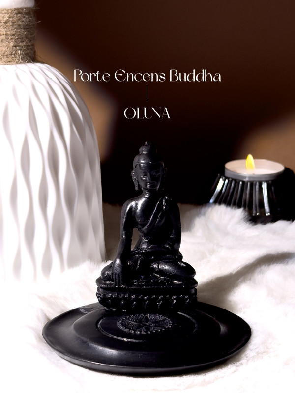 Porte encens Buddha rond - 10cm_OLUNA_OLUNA_