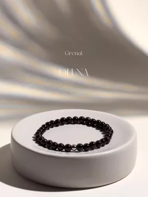 Bracelet Victoria - Grenat 6/8mm