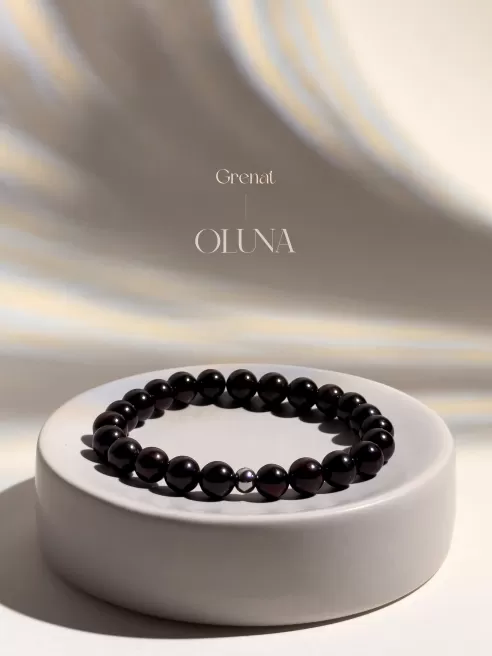 Bracelet Victoria - Grenat 6/8mm