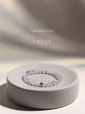 OLUNA|Bracelet Victoria - Cristal de Roche 6/8mm|Bracelets collection Victoria by OLUNA