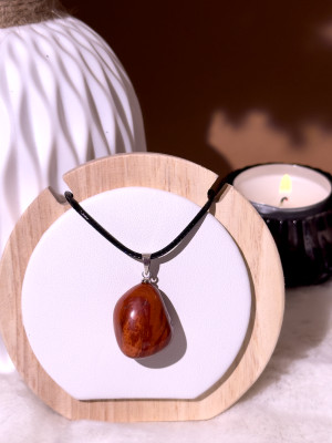 Pendentif Jaspe Rouge Lina - Pierre d'énergie