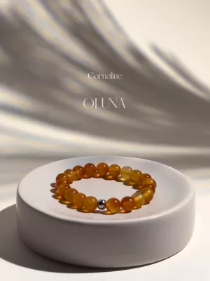 OLUNA|Bracelet Victoria - Cornaline 6/8mm|Bracelets collection Victoria by OLUNA